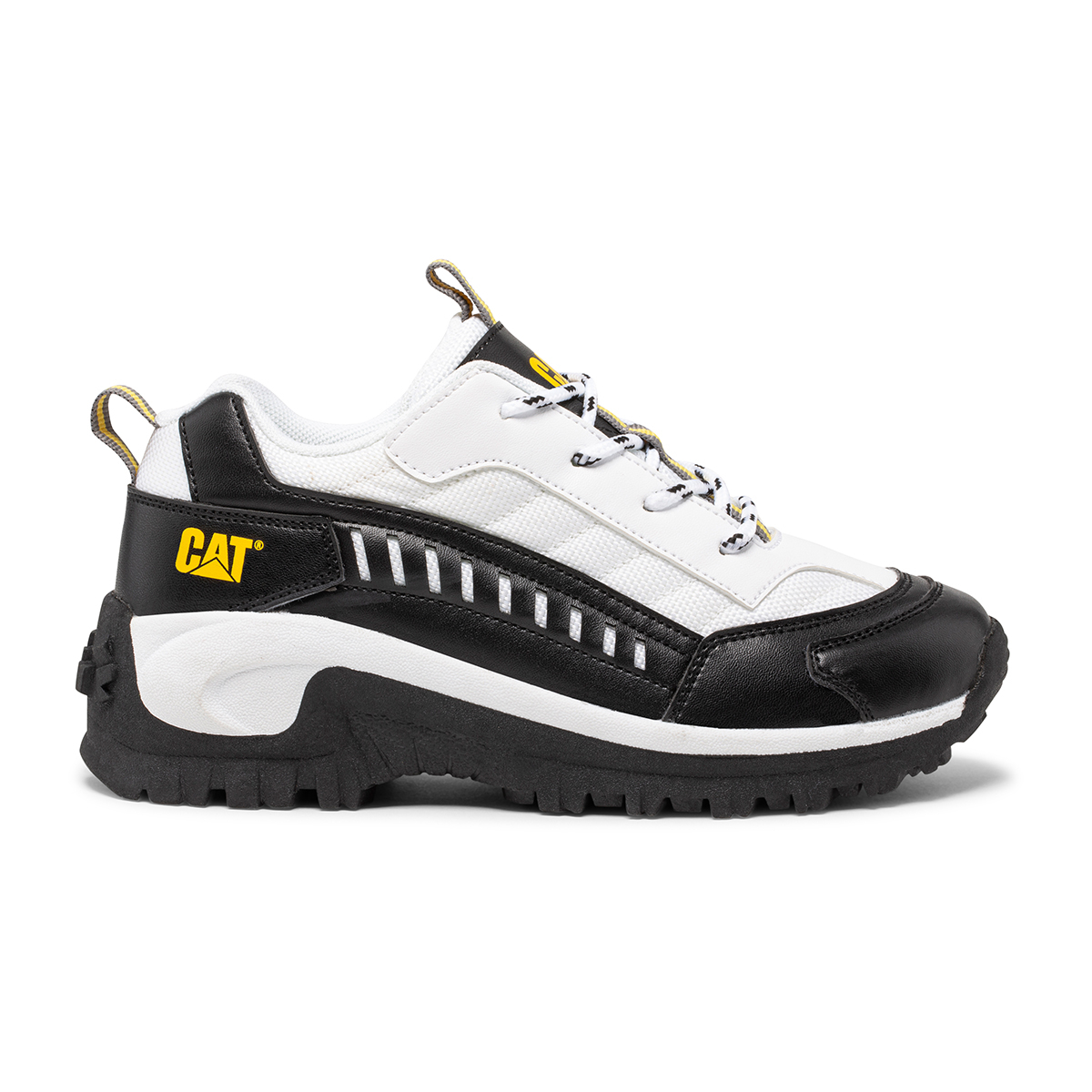 Caterpillar Sneakers Dubai - Caterpillar Intruder Kids - White/Black HGBQKU473
